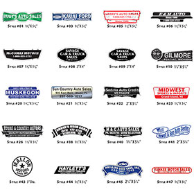 Available Decal Styles